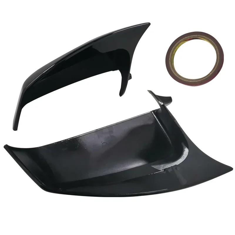 For BMW 5-Series E60 E61 LCI Sedan 2008 2009 2010 Carbon Fiber pattern Black Side Wing Rearview Mirror Cover Cap