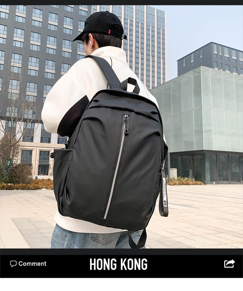 Versatile Cross-Border Backpack: Large-Capacity, Casual & Simple Design for College Students, Commuting, Short Trips & Men's School Use
