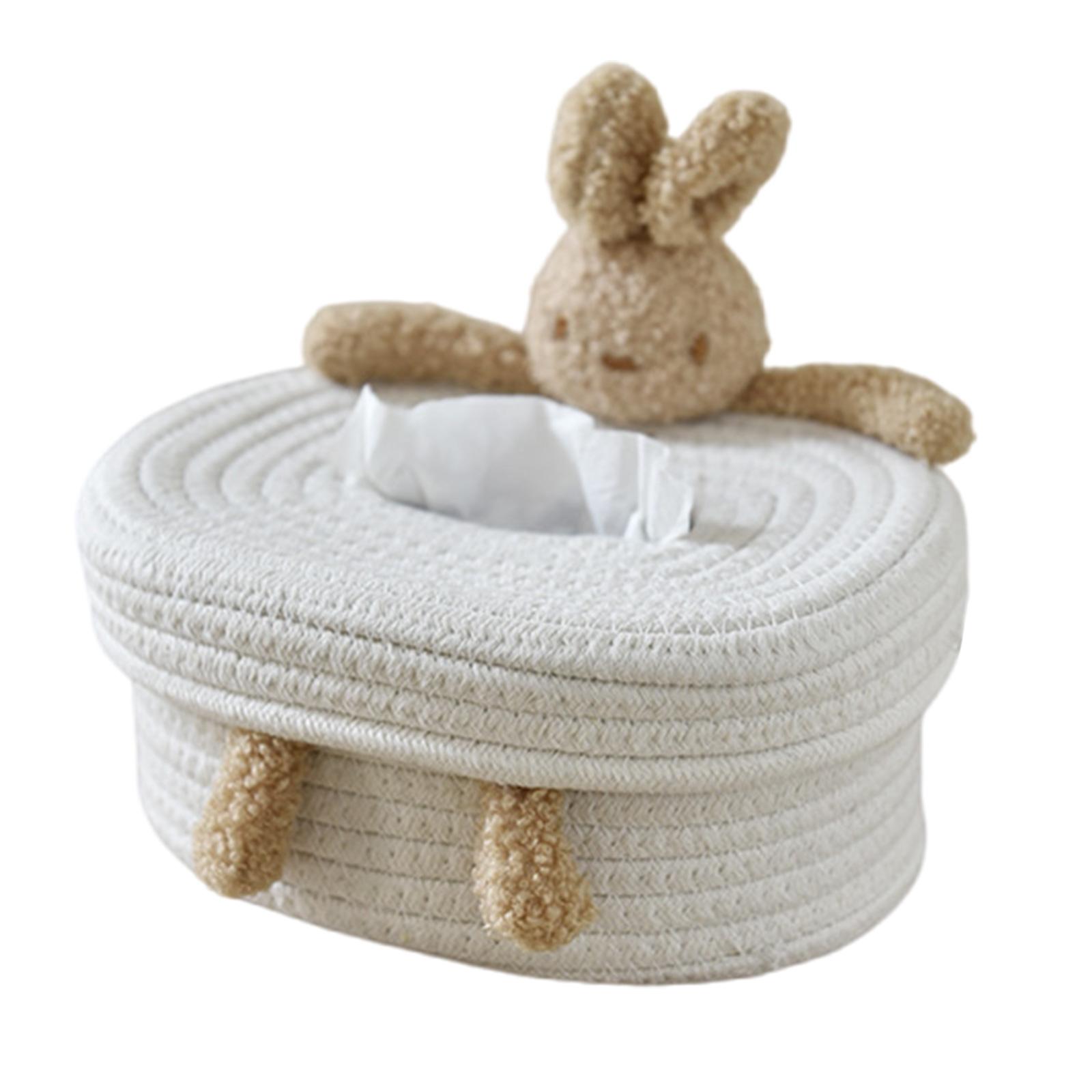 

Adorable Desk Cotton Tissue Case Practical and Stylish Tissue Organizers Unique Paper Dispenser for Coffee Tables B