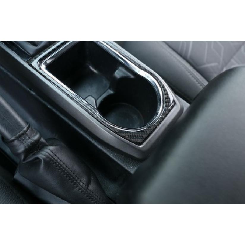 Soft Carbon Fiber Gear Shift Box Panel Cover Trim Fit For Toyota Tacoma 15-20