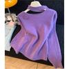 3D Floral Halterneck Sweater - Women's Autumn/Winter 2026 Collection: French Style, Loose Knitwear