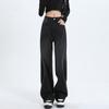 Women's High Rise Wide Leg Jeans Loose Fit Casual Washed Straight Denim Pants