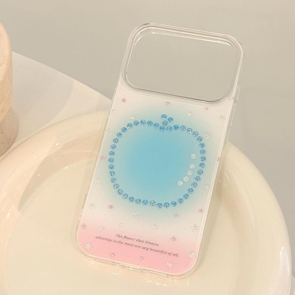 Glitter Gradient Powder Blue iPhone Case for iPhone 17 and iPhone 17 Pro Max