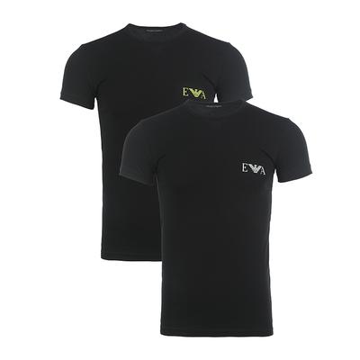 Ss23 Round Neck Pullover Solid Color Short Sleeve T-Shirt Men Tops Black 111670-3R715-23820