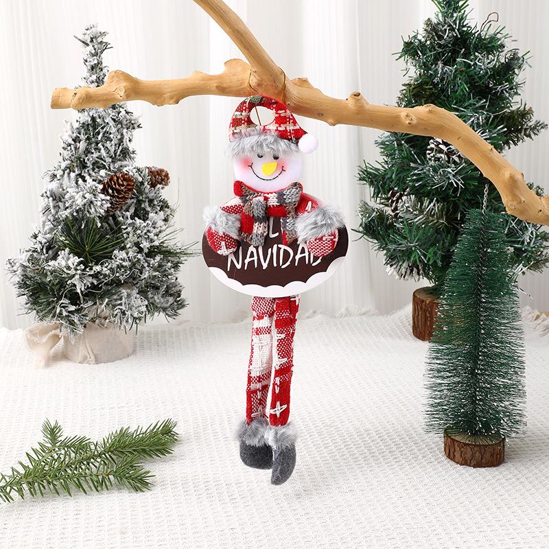 Santa Claus Fabric Doll Ornaments - Christmas Tree Decorations & Small Gift Pendants