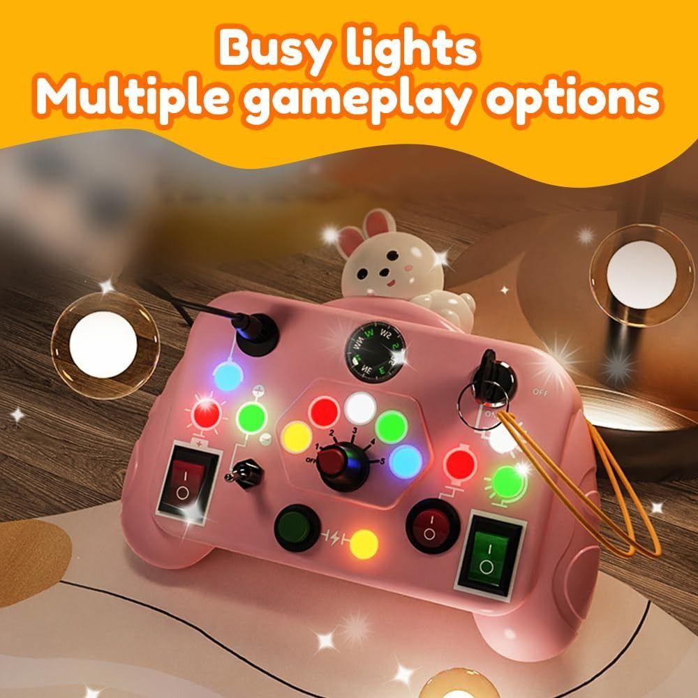 with LED Light Baby Sensory Board Switch Toy  For Kids Preschool Learning
