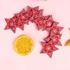 10pcs/set Gift Hanging Embellishment Party Supplies Wooden Tag Christmas Tree Ornament Star