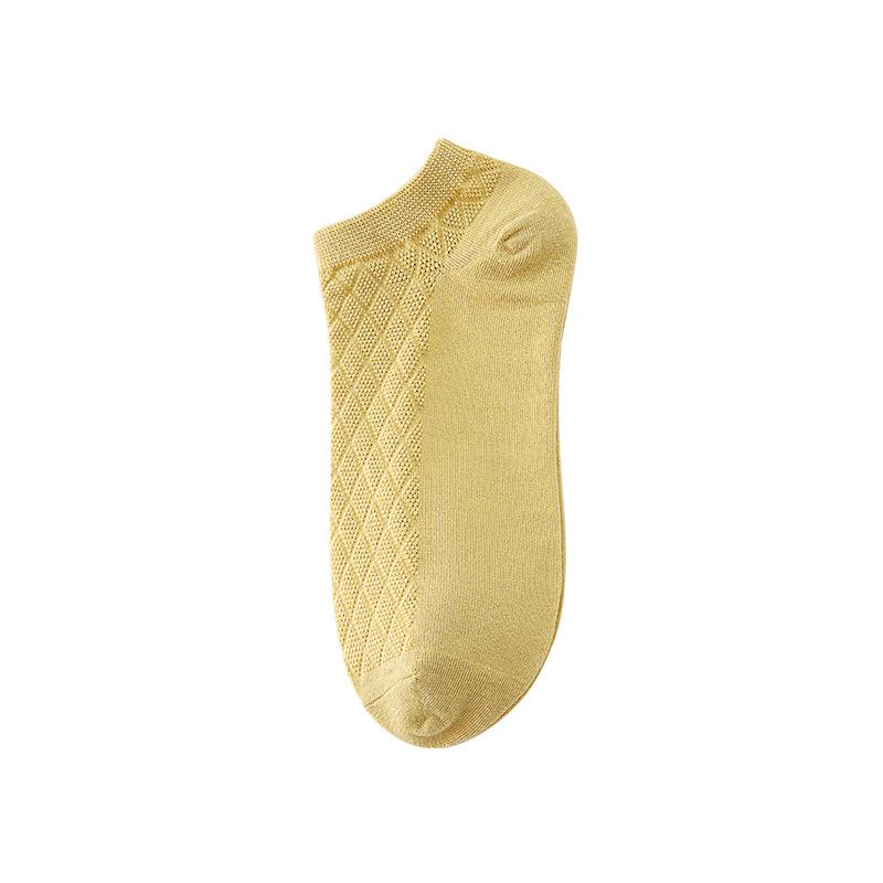 Women's Pure Cotton Breathable, Thin, Non-dropping Silicone Anti-slip Boat Socks, Sweat-absorbing, Simple and Invisible Socks