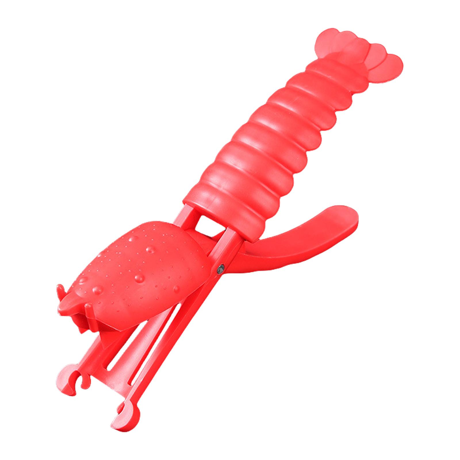 

Креветковий пілер Креветковий шукер Креветковий шелер Інструмент для чищення креветок для захисту нігтів і збереження пальців чистими червоний