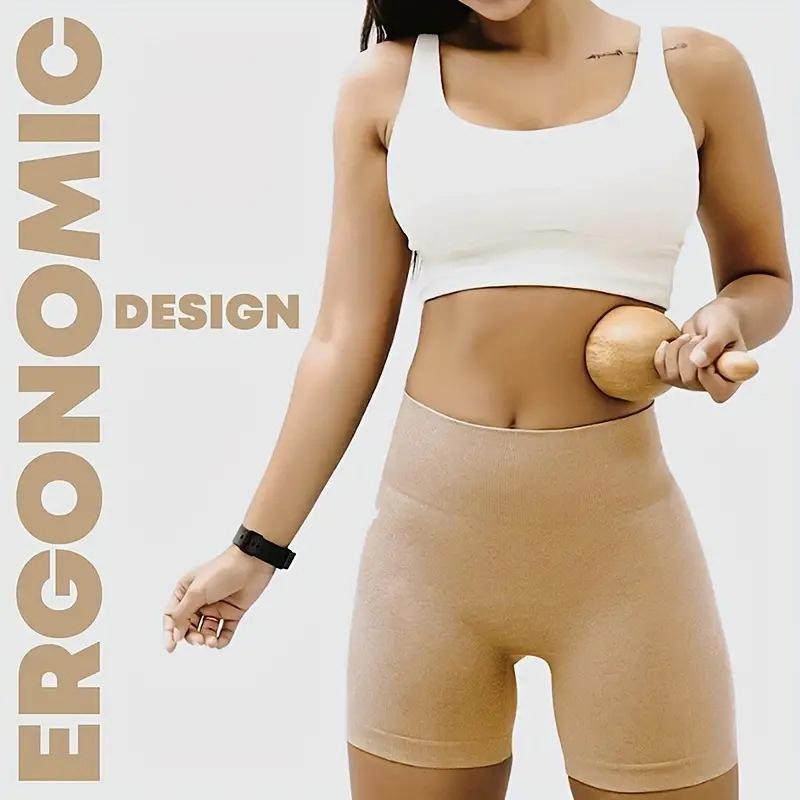 Handgefertigter Massagebecher aus Holz, Schwedischer Holzbecher, Lymphdrainage-Massagegerät, Für Körperformung Anti-Cellulite Gua Sha