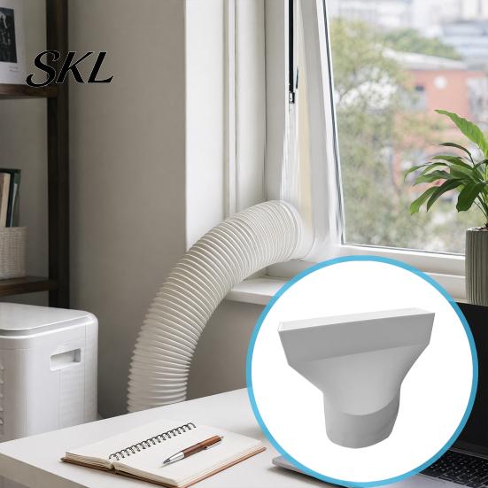 160mm AC Exhaust Hose Adapter Air Conditioning for Window, Conditioner Window Noise Reducing Vent Connector Nozzle, 3D Printed Coupler