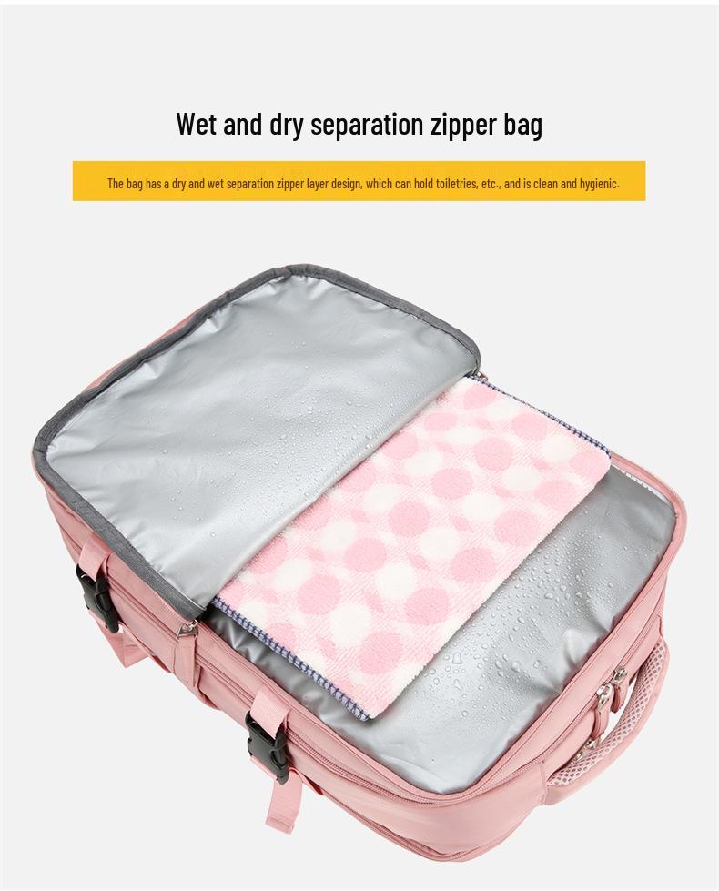 Unisex Lightweight Large-Capacity Multifunctional Travel Backpack for Short Business Trips