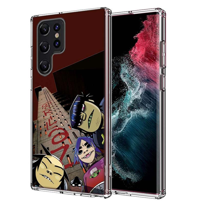 Gorillaz Anime Capa Phone Case For Samsung S26 Ultra S25 Edge Galaxy S23 S21 S20 S24 FE S22 S10 Plus Cover Clear TPU Shell Coque