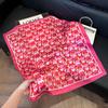 New Simulated Silk Scarf 71cm Printed Long Professional Small Square Scarf Women's Versatile Decorative Fashion Scarf