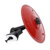 Car Cymbal Air Vent Stainless Steel Mini Car Crash Cymbal Drum with Dual Ball Joint Silent Silicone Pad Red