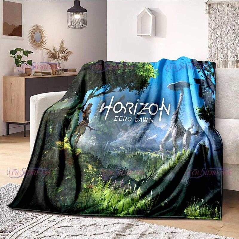 Deka pre milovníkov hier Horizon Zero Dawn Gaming Throw Deka Fleecová deka Deka pre dospelých a deti Prikrývka pre hráčov Darčeky