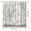 Floral Shower Curtain - Elegant Botanical Design, Polyester, Easy to Clean, 12 Hooks, Serene Nature-Inspired Bathroom Decor