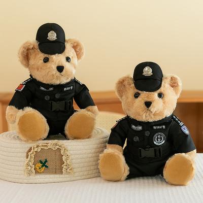 Swat Bär Plüschtier Verkehrspolizei Puppe Einheit Aktivität Souvenir Polizei Bär Puppe