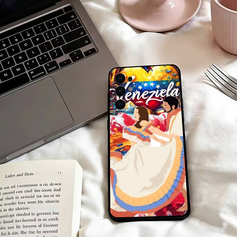 Venezuela-a Esthetic Art Print Phone Case For Samsung S25,S24,S21,S22,S23,S30,Ultra,S20,Plus,Fe,Lite,Note,10,Black Cover