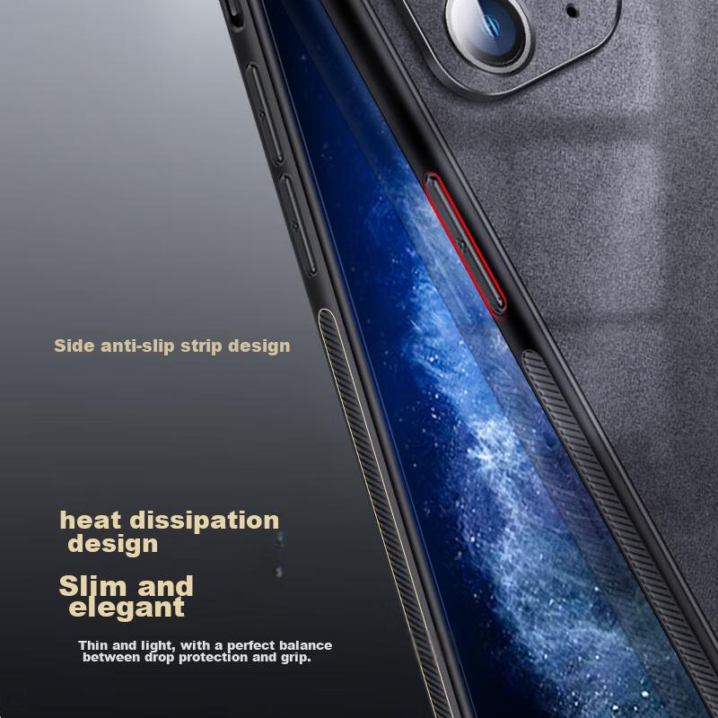 IPhone 11 Pro Max Case, Shockproof Camera Protection, Full Coverage Soft, Luxury Silicone Outer Casen, Black Leather Cover