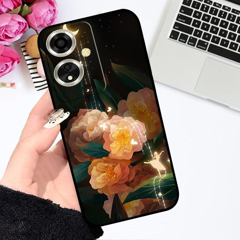 For OPPO A79 5G Case For OPPO A79 Cover Funda Coque Flower Painted Cartoon Silicone Soft TPU Phone Bumper For OPPO A79 5G Covers