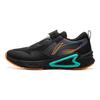 Li Ning Enfants Tissage Moineau Mode Polyvalent Antidérapant Résistant à l'Usure Rebond Chaussures de Course Basses Chaussures de course pour enfants Noir YKFU084-7
