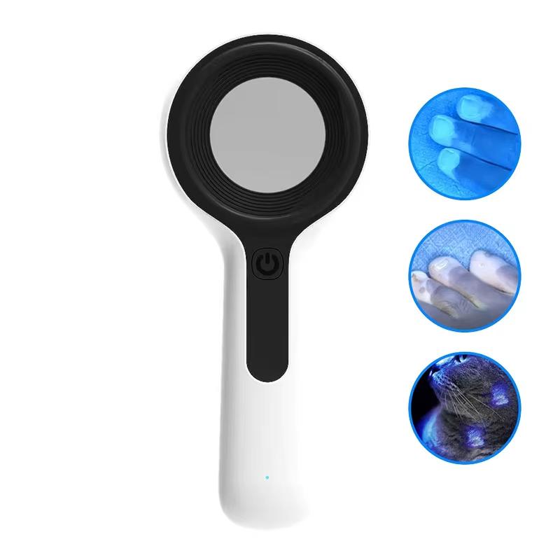 Wood's Lamp Ultraviolet UV Skin Analysis Tool Personal Beauty Care Skin Care Magnifying Analyzer for Daily Beauty Use