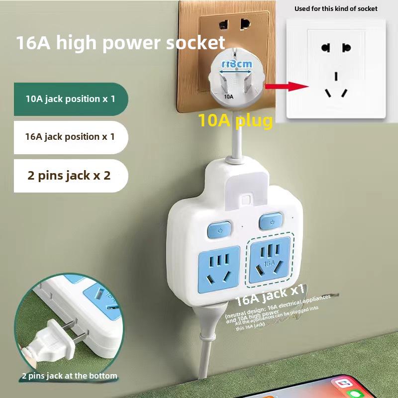 Multifunction USB Nightlight Power Strip with Wireless Multi-Switch and One-to-Many Conversion Sockets.