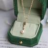 New 925 Sterling Silver  Smoky Quartz Freshwater Pearl  Necklace  Natural Gemstone Luxury Necklace for Woman 14K Gold Plated