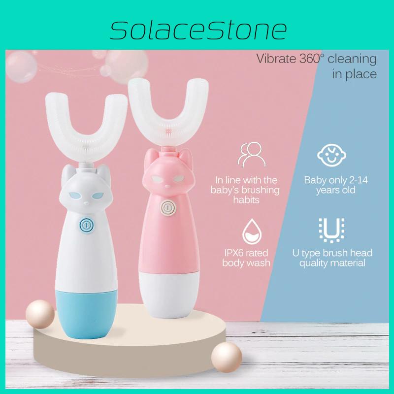 Durable Electric Toothbrush For Kids With Silicone Brush Head And Long Battery Life