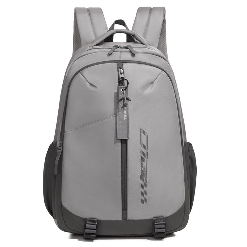 Lightweight Men's Color Block Backpack Large Capacity Student Schoolbag Computer Backpack