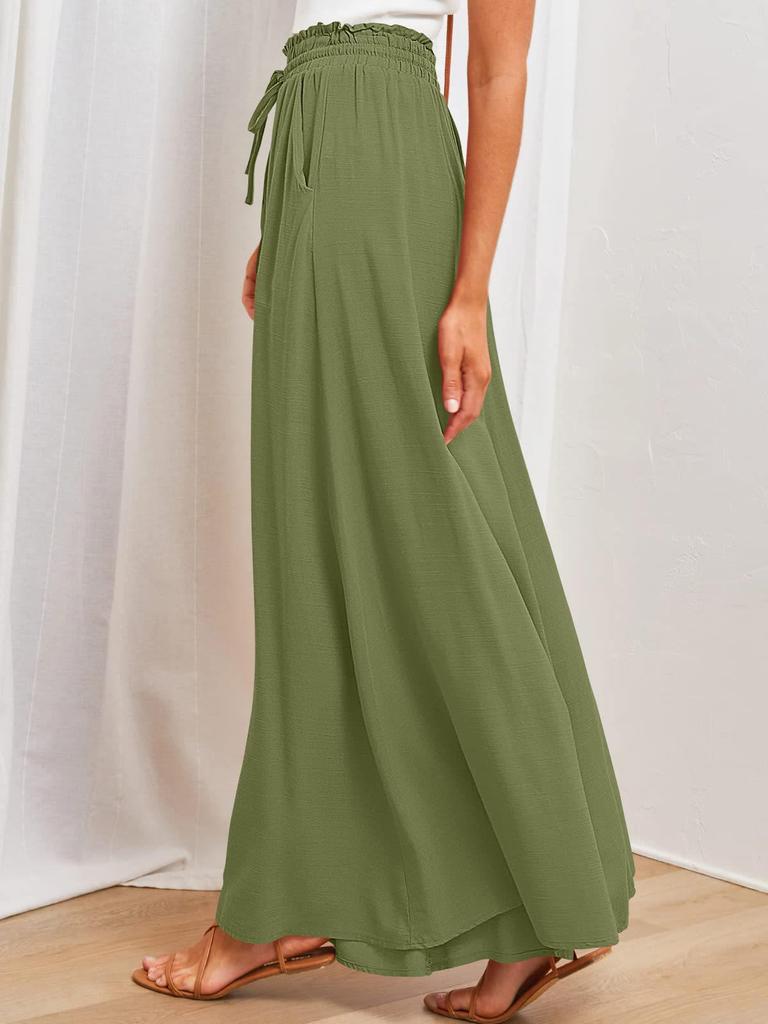 Women's High-Waisted Wide-Leg Culottes - Autumn/Winter Collection
