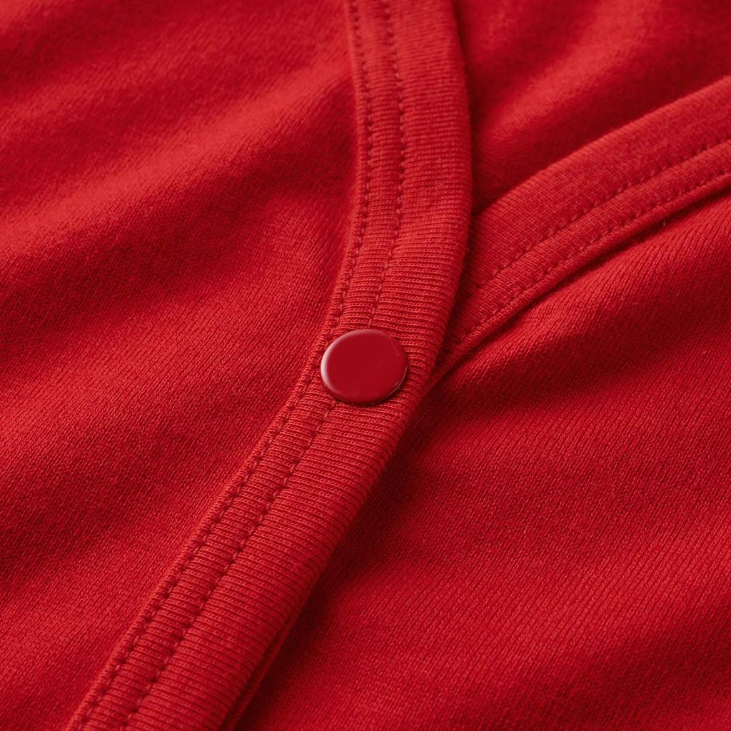 MIKIHOUSE HOT BISCUITS Strickjacke, Rot, für Jungen und Mädchen, Baby, Kinder, Größe S (70-80cm), 71-5801-383