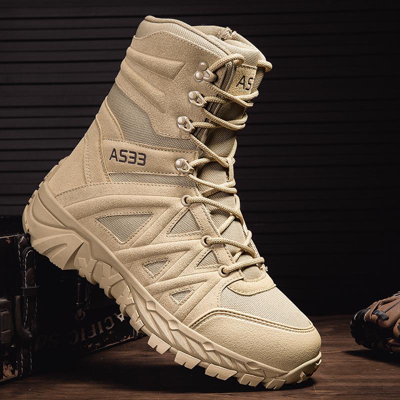 New combat boots men's outdoor high-top men's tactical boots non-slip and wear-resistant field boots Magnum training boots