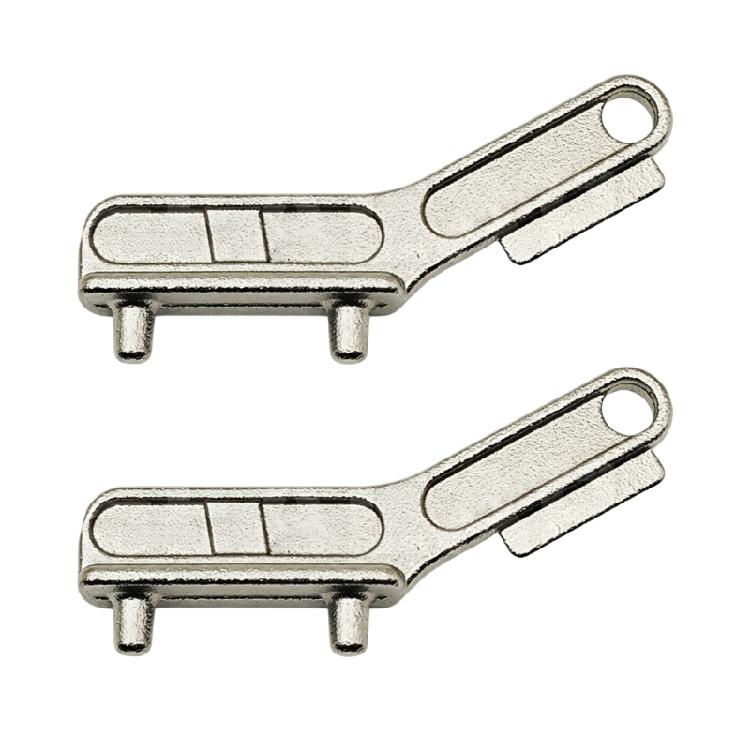 Boat Fill Cap Opener Wrench, Two Pin Marine Water Deck Key Tool with Stainless Steel Look for Daily Service Use