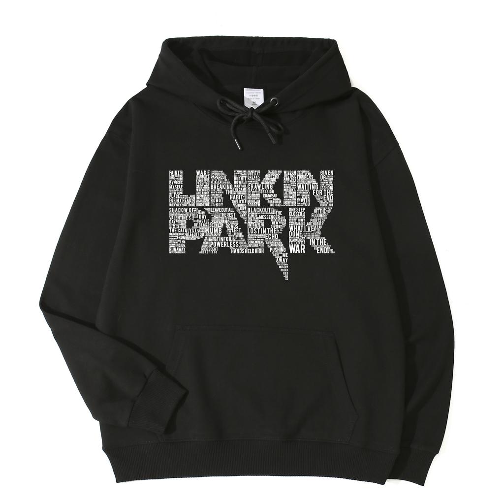 Streetwear Hip Hop LinkinPark Hoodie Harajuku Pullover Popmusik Sweatshirt Fans Geschenk Hoodies Herren Lässig YK2 Übergroße Oberteile