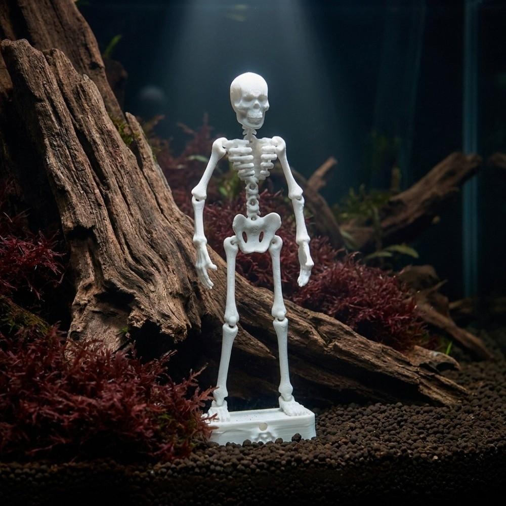 with Pipe Suction Cup Dancing Skeleton Aquarium Bubbler Aquatic Landscaping