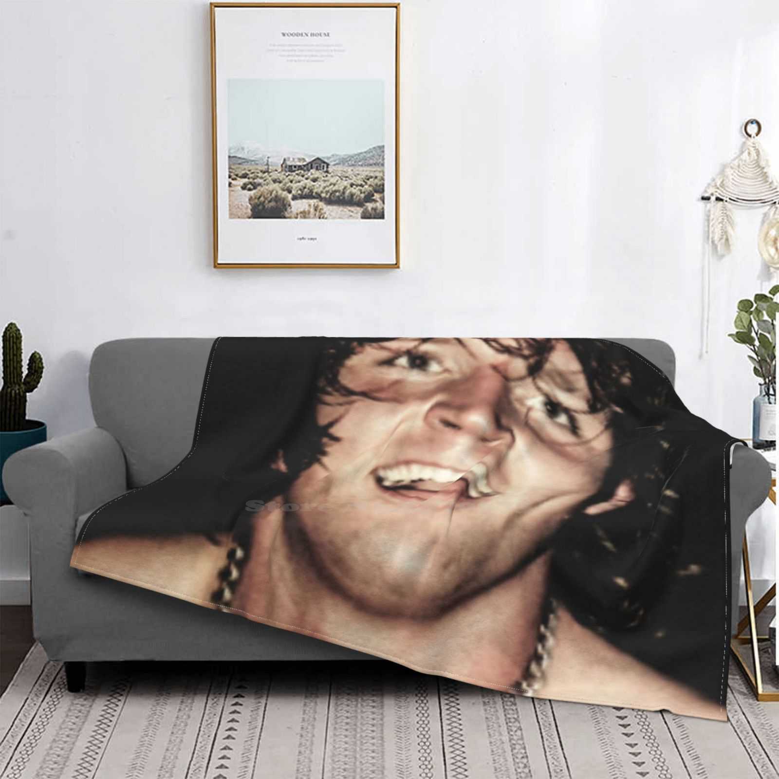 Jmox _ Low Price New Print Novelty Fashion Soft Warm Blanket Jon Moxley Original Pop Culture Sports Wrestling Size: 75*100cm, Weight: 230 GSM