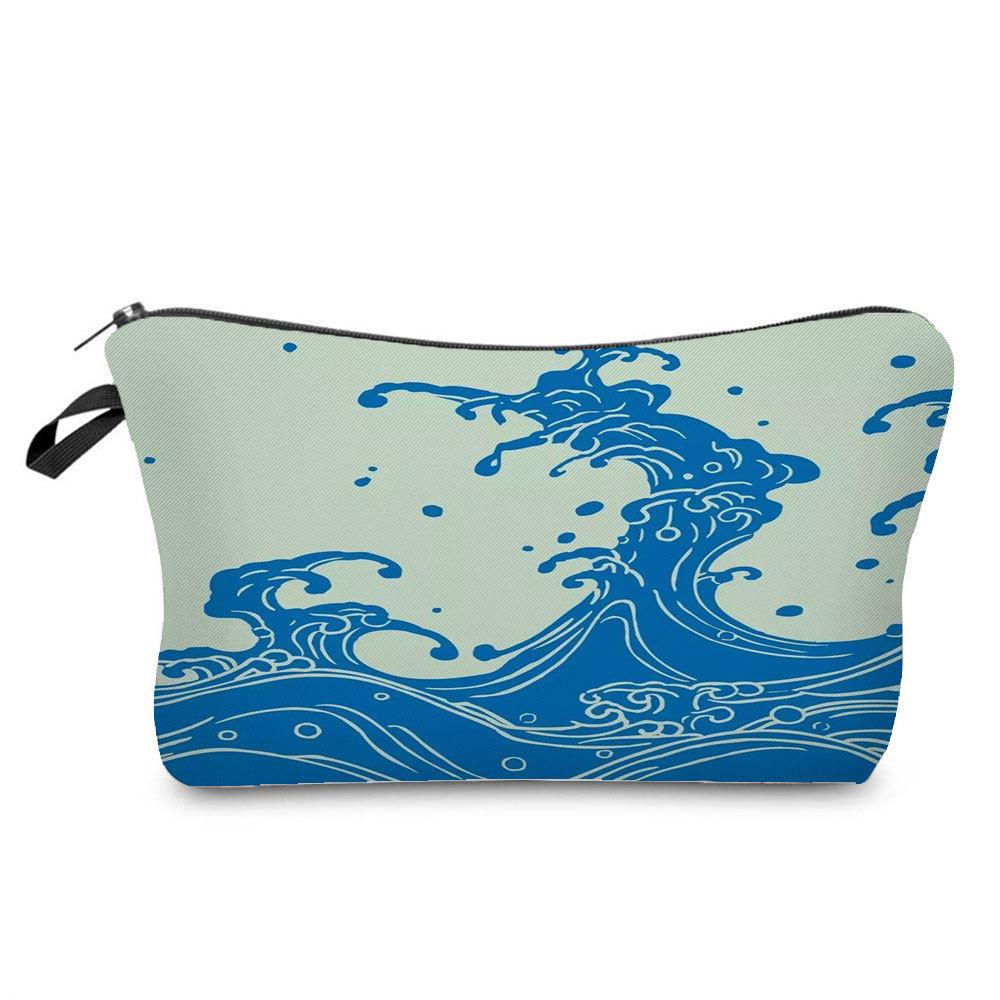 Women Flower Print Cosmetic Bag Toiletries Organize Travel Storage Case 6764