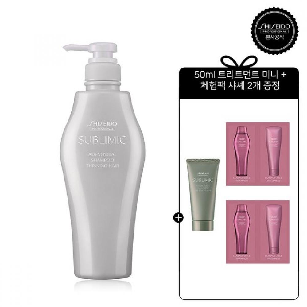 Shiseido Professional Shampoo 500ml Adenovital [gift 4 Items] Single option