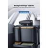 SEAMETAL High-Capacity Car Trunk Storage Bag Leatherette Seat Back Organizer Bag Detachable Hanging Universal Car Storage Pocket