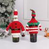 DIY Christmas Wine Bottle Cover Creative Wine Bottle Knitted Sweaters  Table Decoration