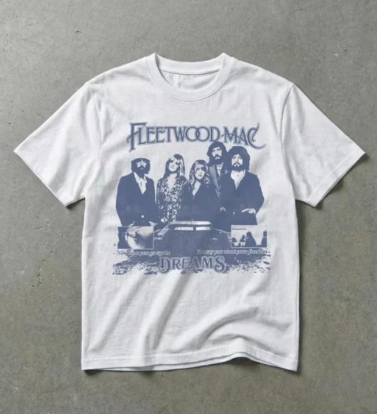 

Fleetwood Mac Dreams Graphic T-Shirt | Vintage Band Art Tee | 70s Rock Inspired S