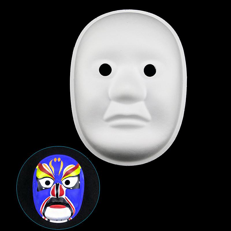 DIY Maska Bílá Ručně Malovaná Maska Buničinová Maska Prázdná Maska Maska Bílý Embryo Malovaná Ručně Malovaná Maska