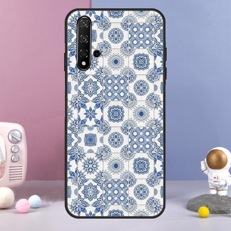 Blue And White Porcelain For Huawei Nova 5T 9 10 SE 7i 8i 11i 12i Y73 Y90 Y70 Y72 Y61 Y91 Y60 P20 P30 P40 Lite Case
