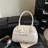 Large Capacity Solid Color Women Urban Retro Casual Underarm Shoulder Handbag