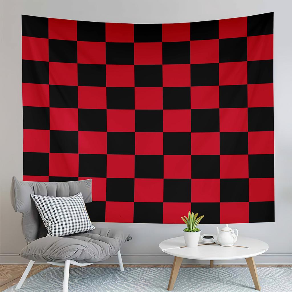 Checkerboard Tapestry Black and White Pattern Tapestry Abstract Style Tapestry Wall Hanging Tapestries Living Room Bedroom Dorm