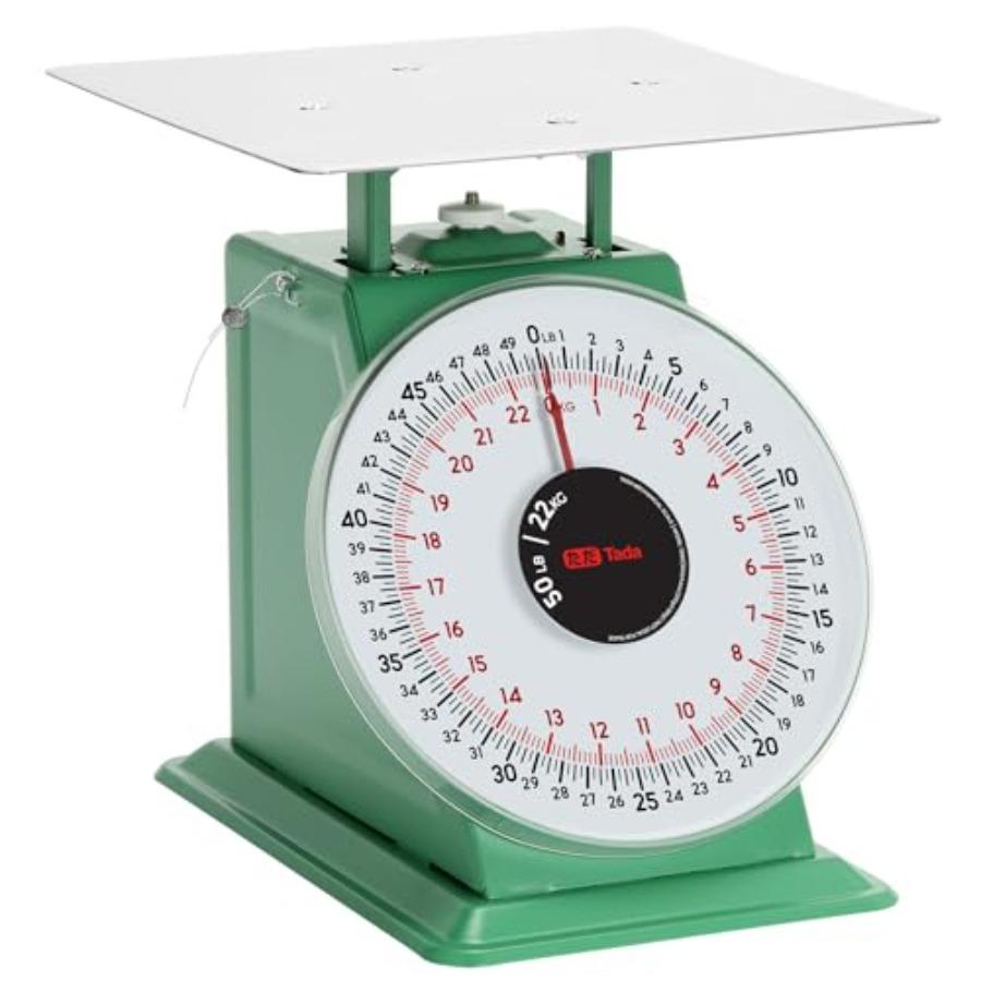 

50lb Heavy Duty Mechanical Dial Kitchen and Food Scale with Stainless Steel Platform United States