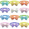 50/100pcs Dog Cat Bow Ties Dog Accessories for Small Dogs New Handmade Embroidery Pet Grooming Spring Dog Collar Neckties