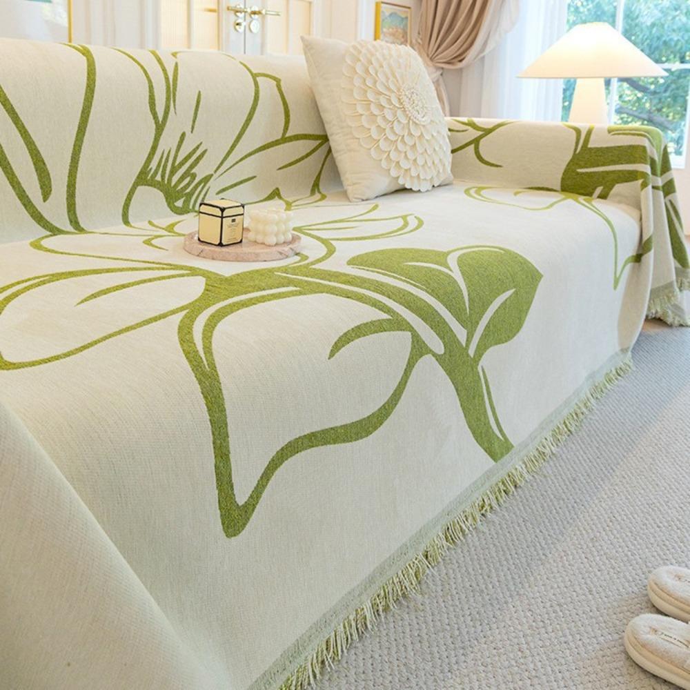 

Простое диванное полотенце из шенилла, универсальное для всех сезонов, нескользящий чехол для дивана, полный чехол, чехол для ленивого дивана, всеохватывающее одеяло. 180*130cm